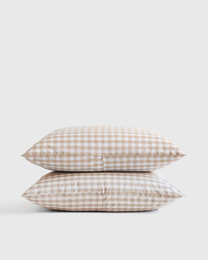 Organic Crisp Percale Sham Set - Standard / White