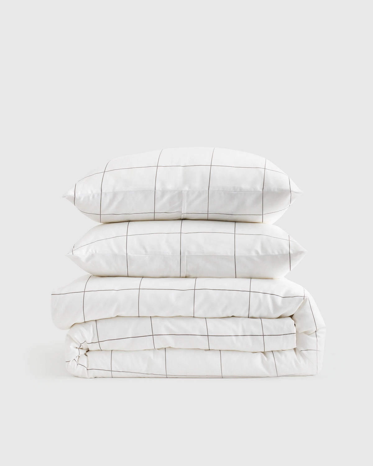 Luxury Organic Sateen Duvet Cover Set - Twin / Ivory