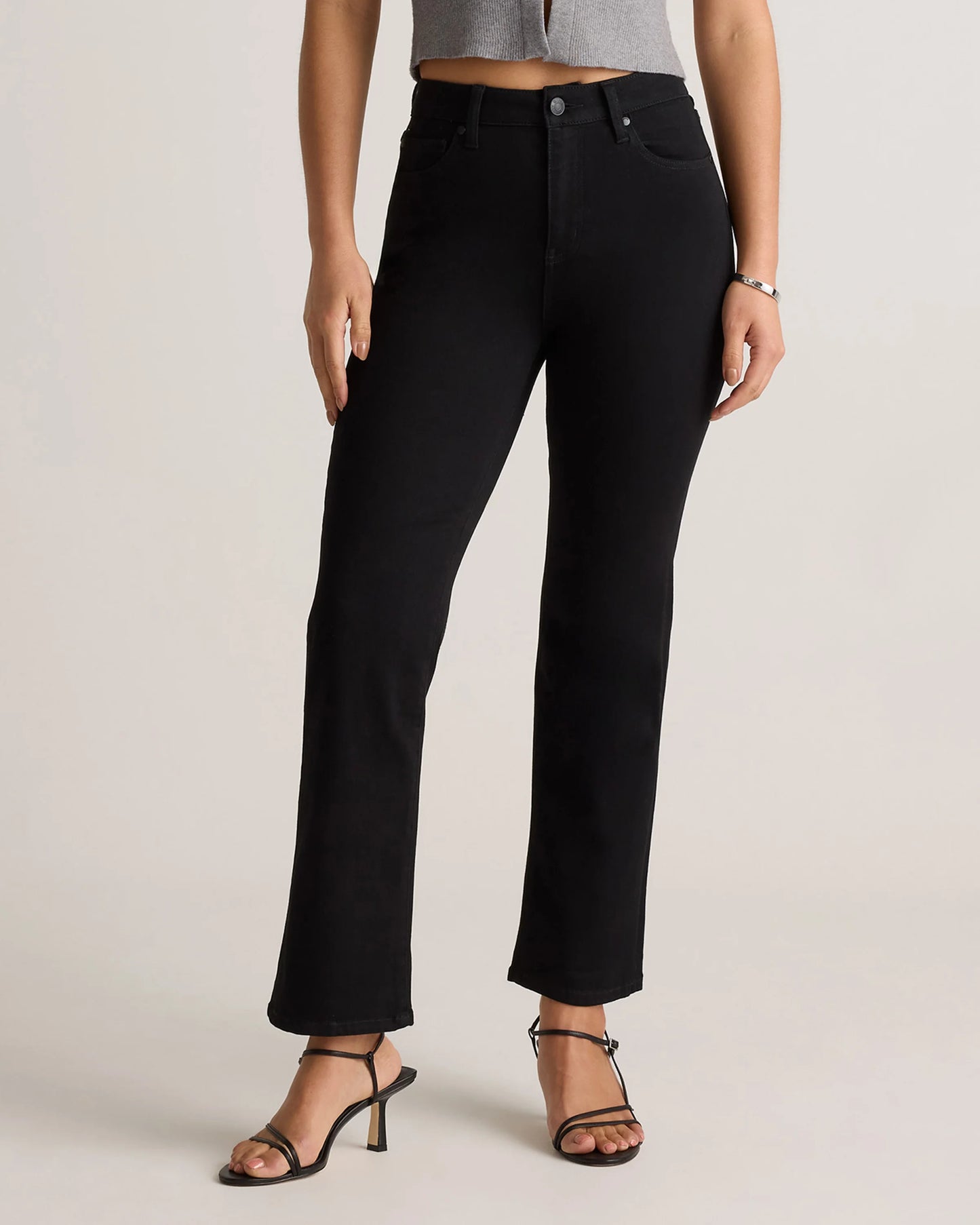 Bella Stretch Straight Jeans - 24 / Twilight Blue Fray