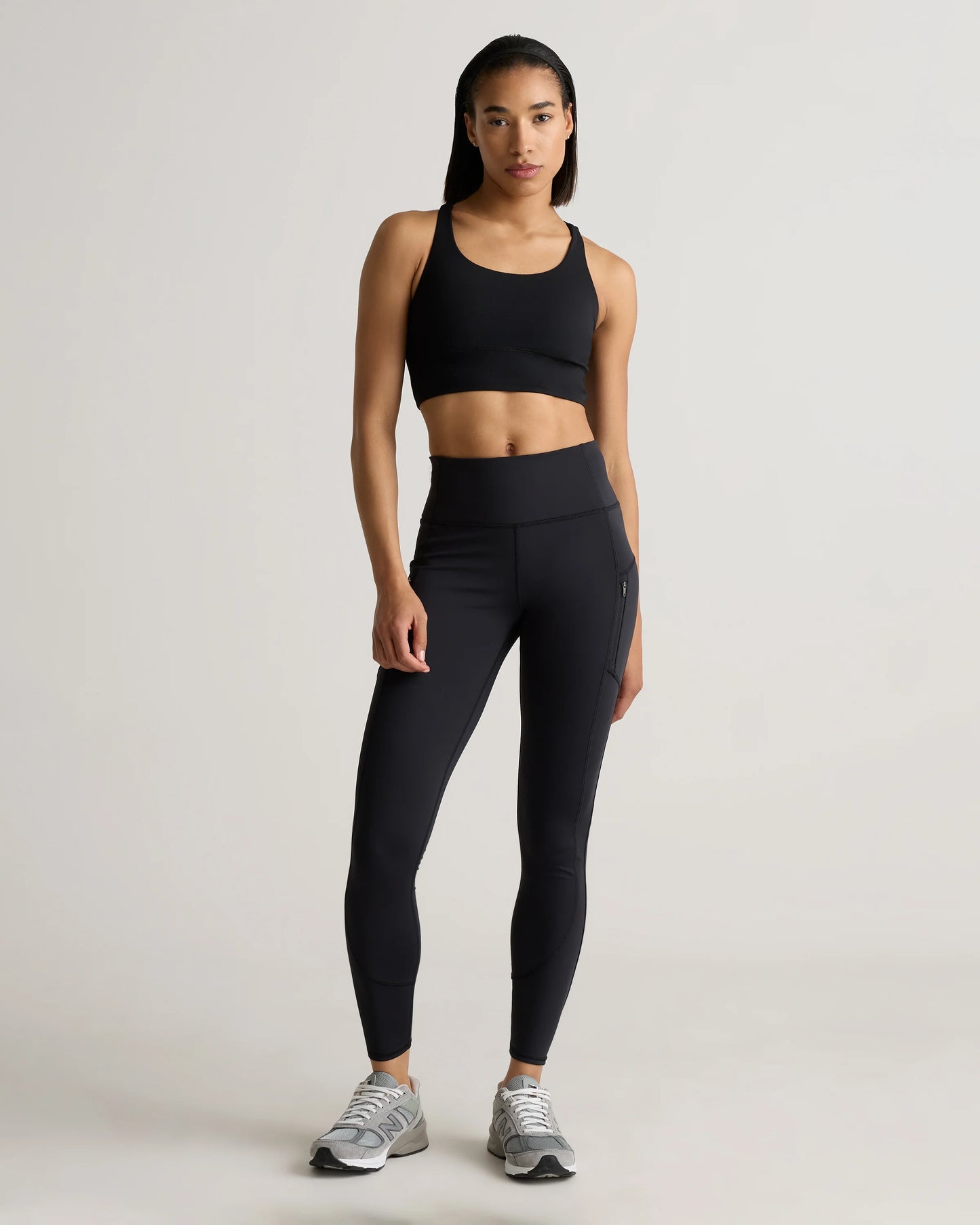 Power-Up Long Line Strappy Sports Bra - XS / Classic White