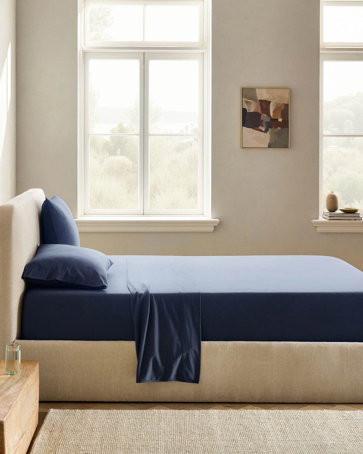 Organic Jersey Pillowcase Set - Standard / Light Blue