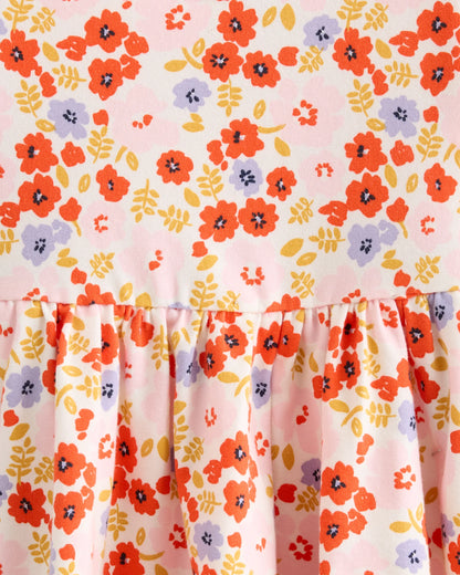 Organic Cotton Skater Dress - 3-6M / Animal Print