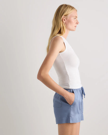 Vintage Wash Tencel Utility Shorts - XS / Moonstone Blue