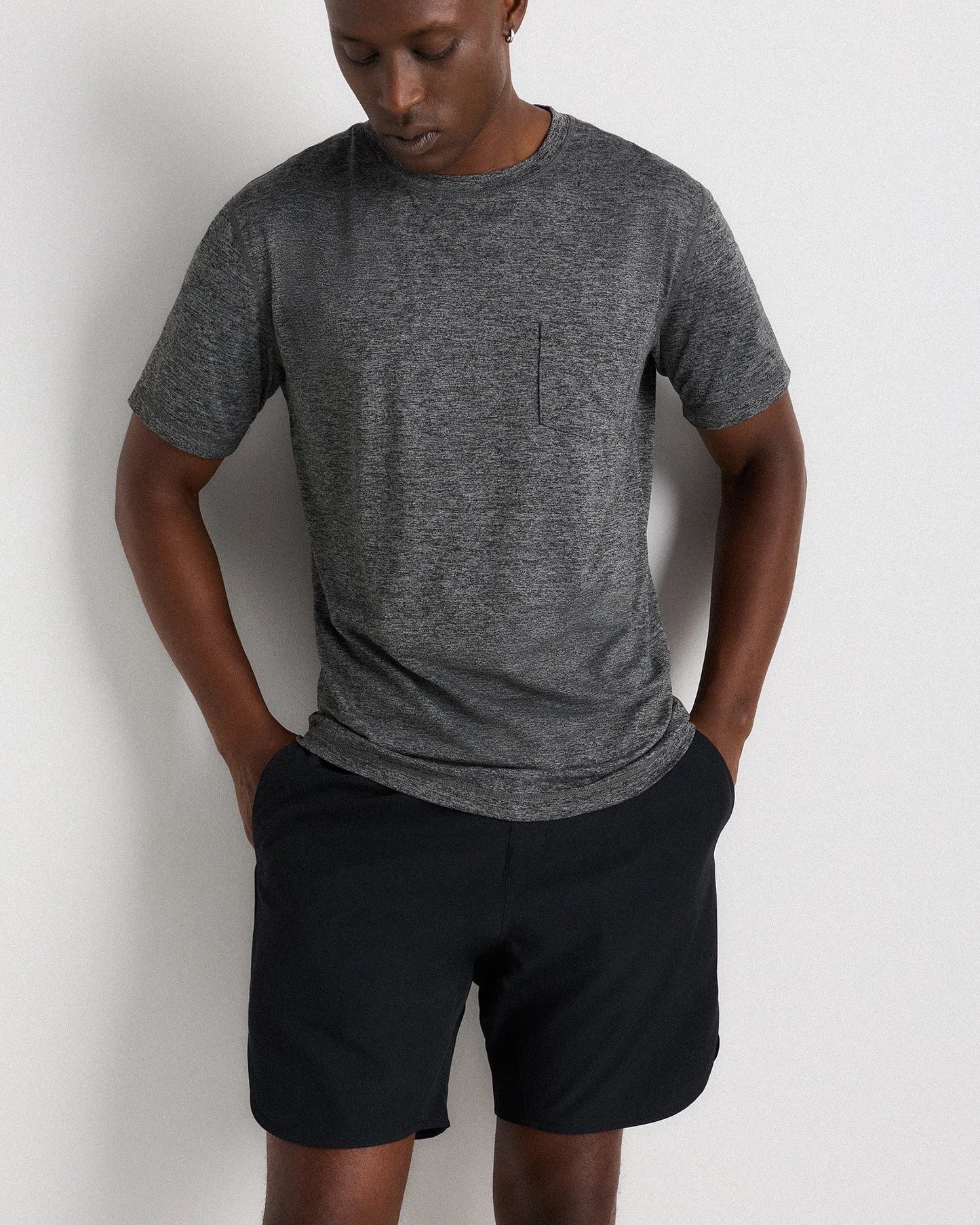 Sweat Tech Training Lined Shorts - 7" - S / Black