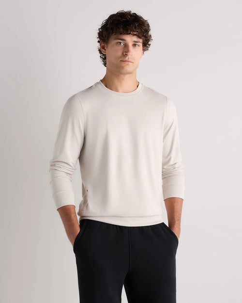 Flowknit Performance Crew Sweatshirt - S / Solid Chalk