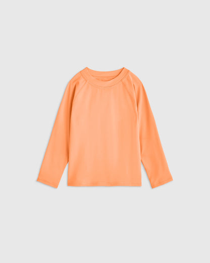 Long Sleeve Raglan Rash Guard - 2T / Island Aqua