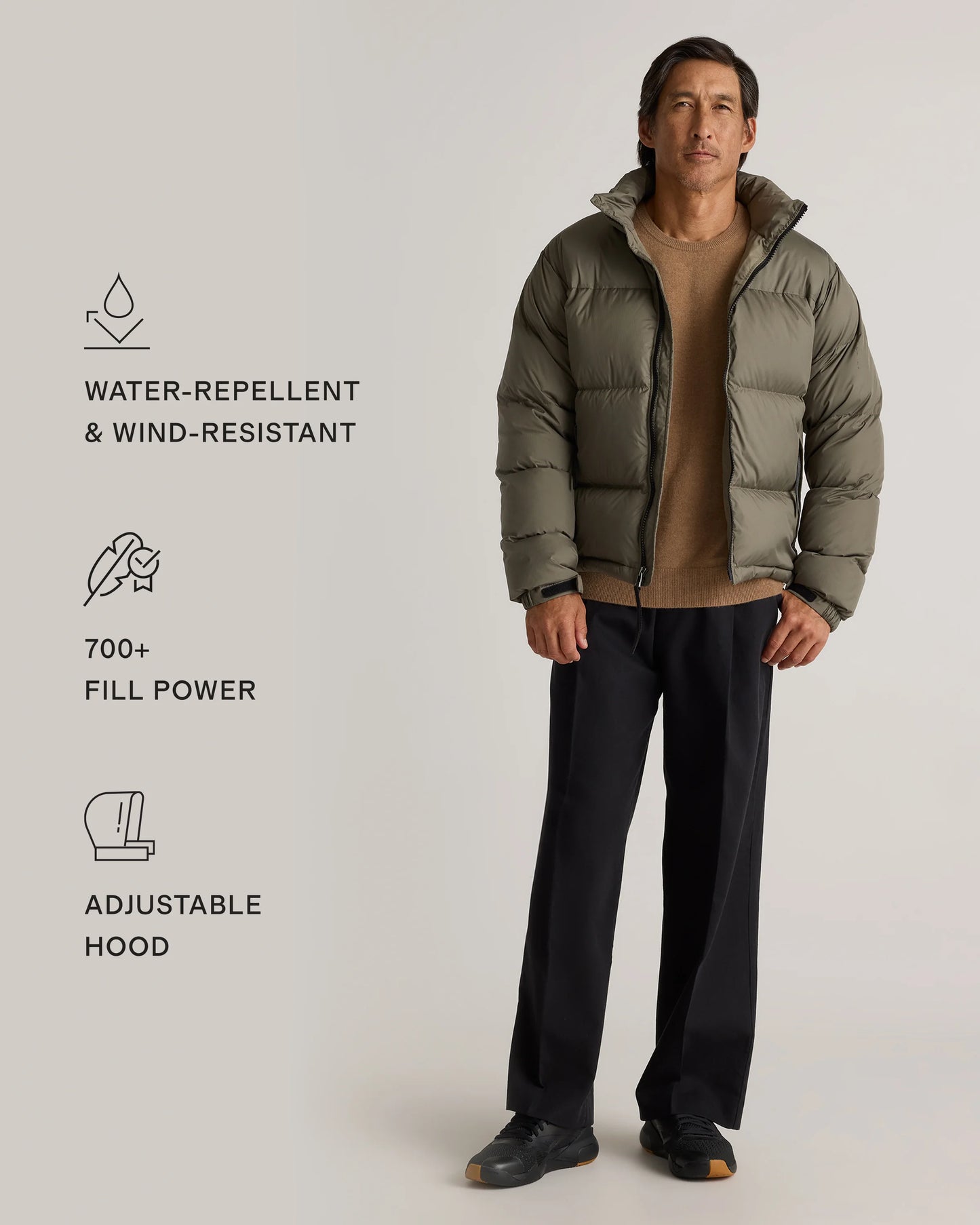 Responsible Down Puffer Jacket - XS / Carbon Grey