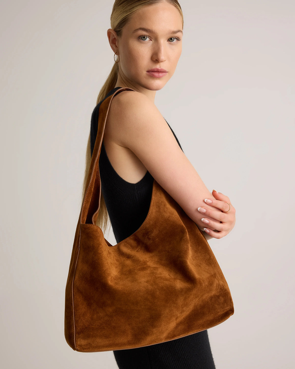 Esme Shoulder Bag - One Size / Pebble