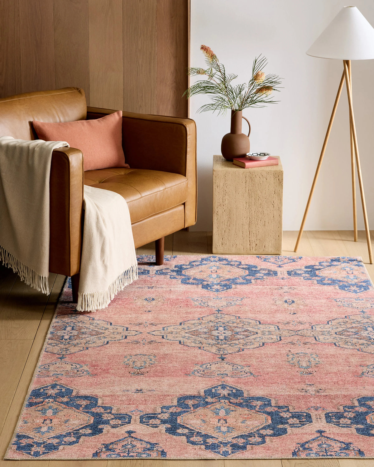 Lola Performance Rug - 3'9" X 6' / Pink