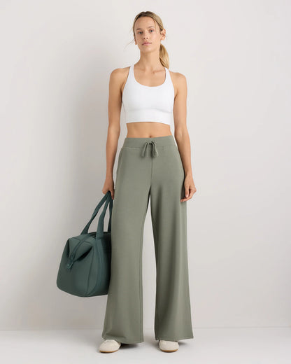 SuperSoft Fleece Wide Leg Pants - XS / Dried Fig