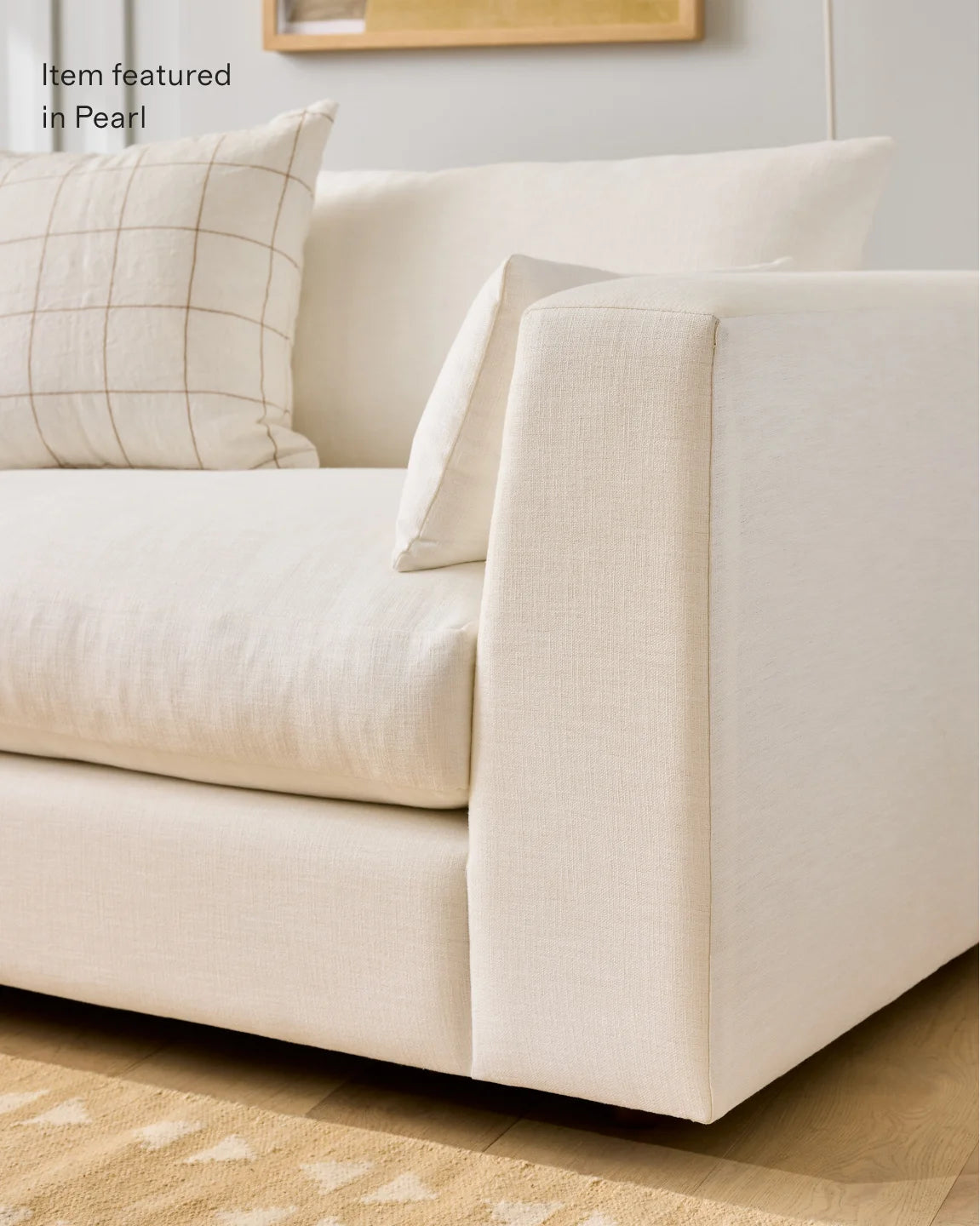 Oasis L Sectional in Performance Linen - One Size / Onyx
