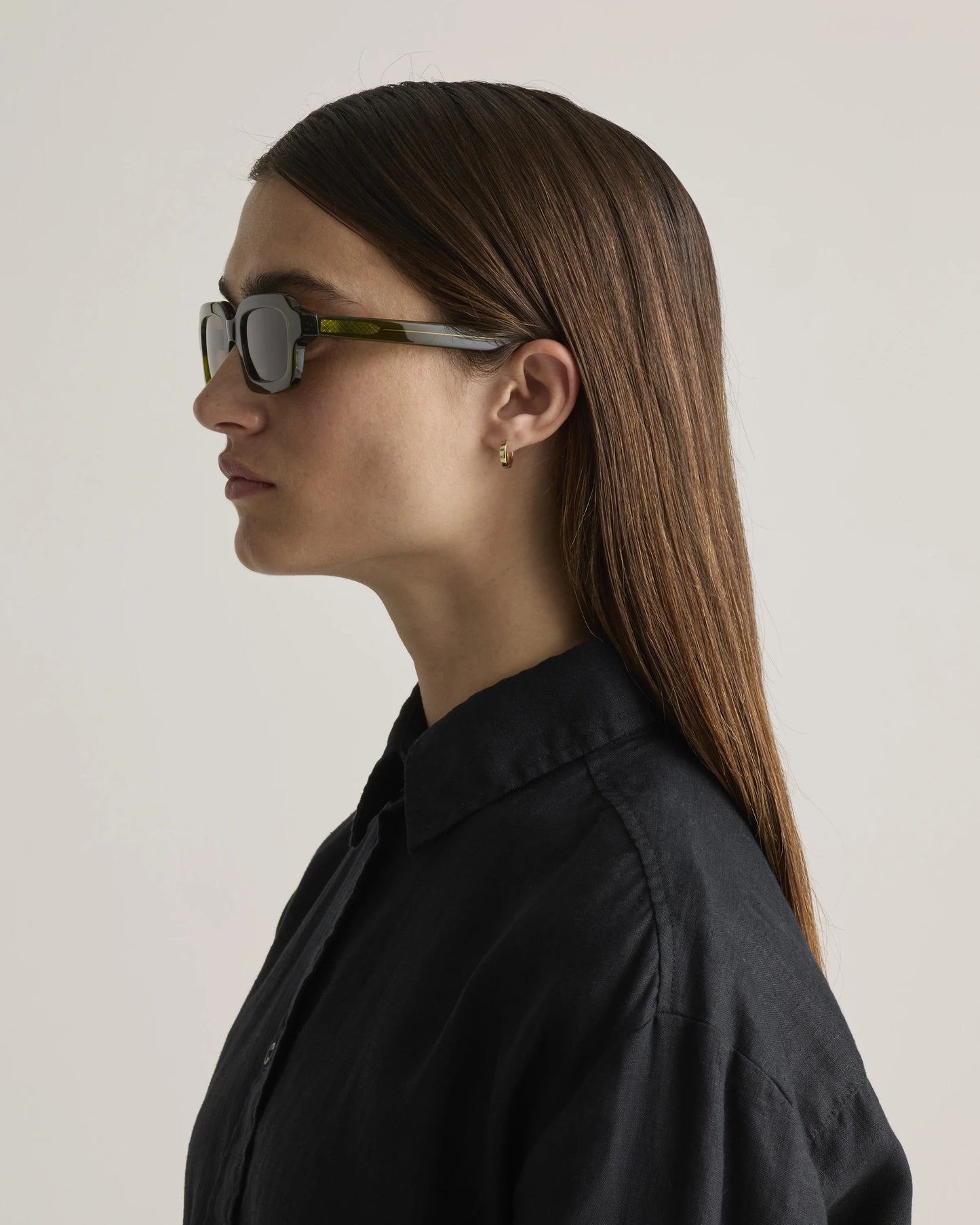 Fiji Polarized Acetate Sunglasses - Standard / Clear Spice with Deep Rose lens