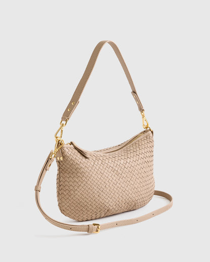 Sloane Handwoven Mini Shoulder Bag - One Size / Cognac