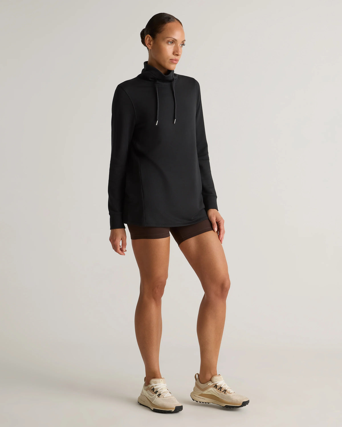 SuperSoft Fleece Mock Neck Pullover - XS / Navy
