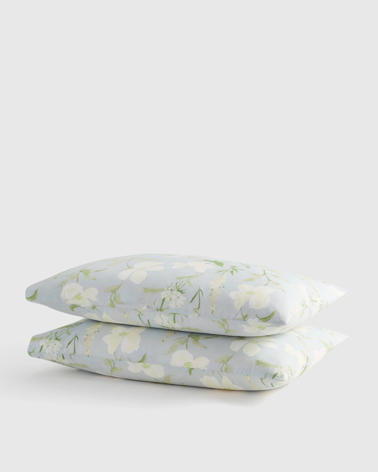 Organic Crisp Percale Pillowcase Set - Standard / White