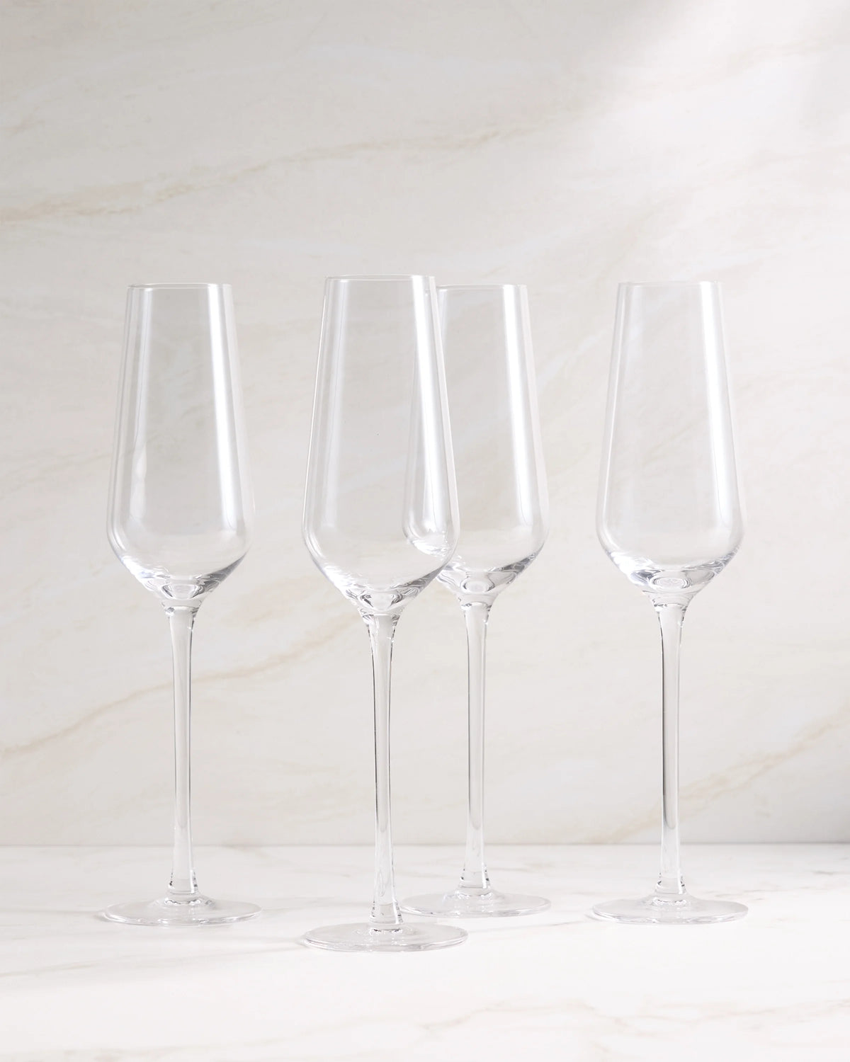 Mouth Blown Champagne Flute (Set of 4) - One Size / No Color