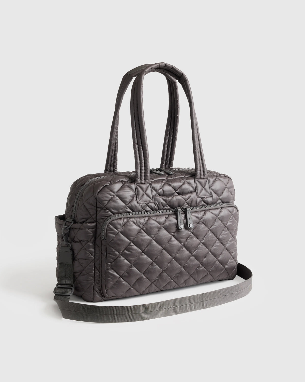 Transit Quilted Duffle Bag - One Size / Taupe Brown