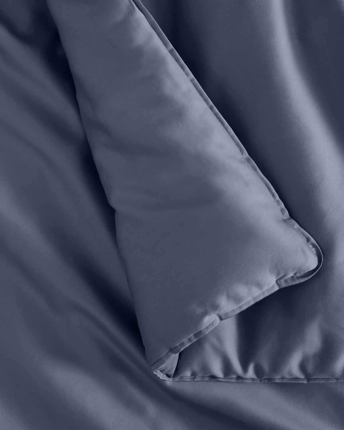 Organic Cotton Sateen Comforter Set - Twin / White