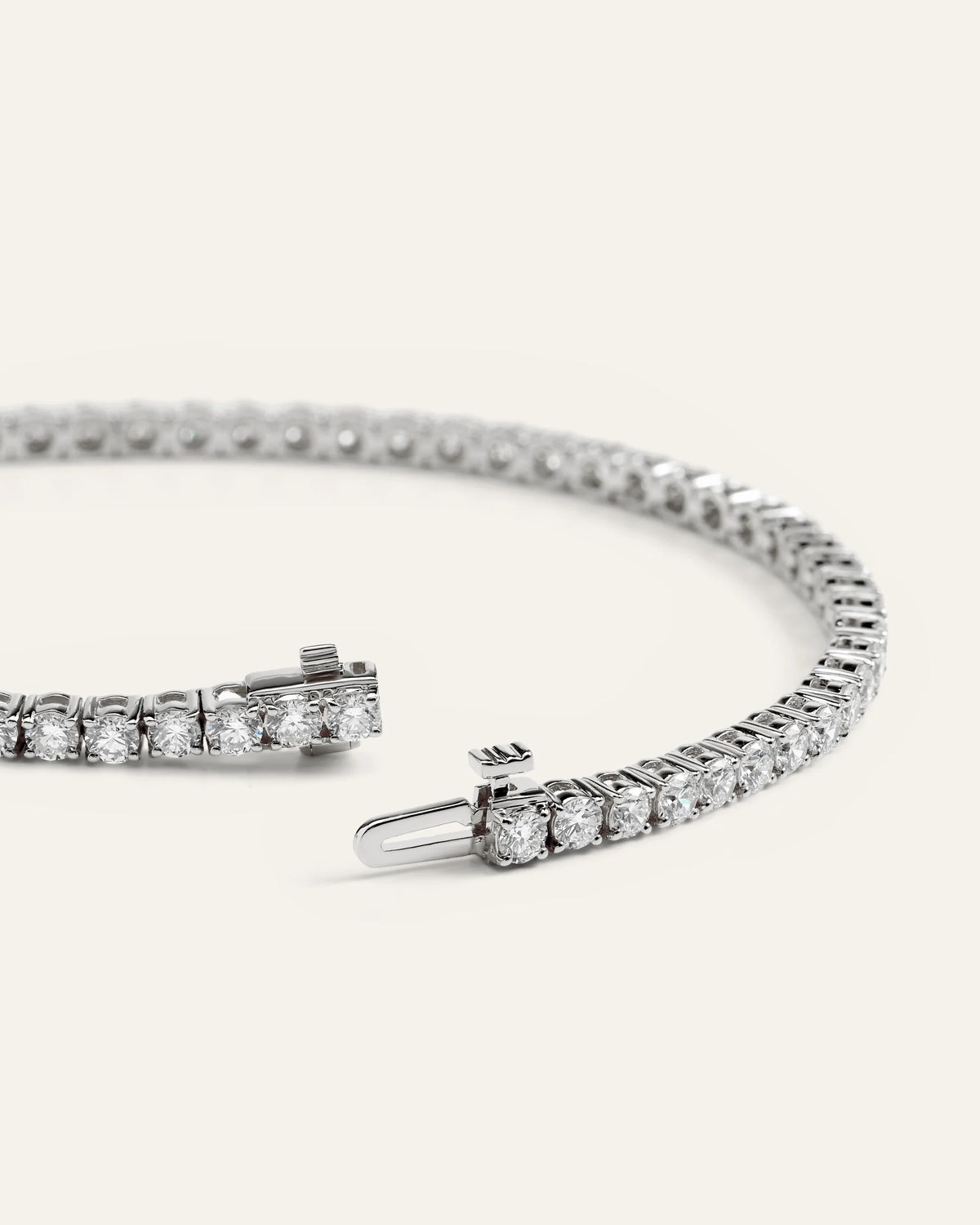 14K Gold Lab Grown Diamond Tennis Bracelet - 4ctw - 6.5" / Yellow Gold