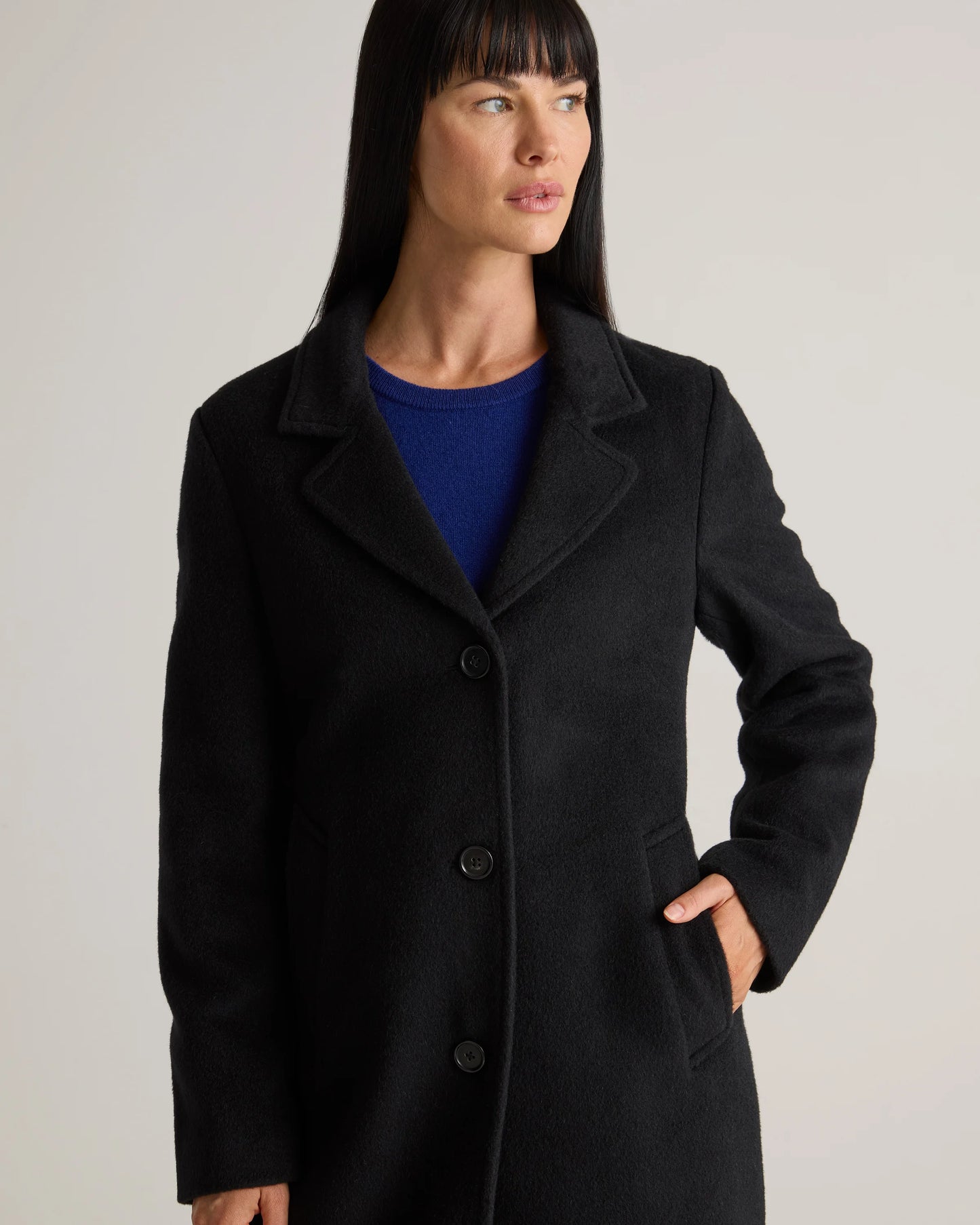 Camel Hair Single-Breasted Midi Coat - XS / Mocha Brown