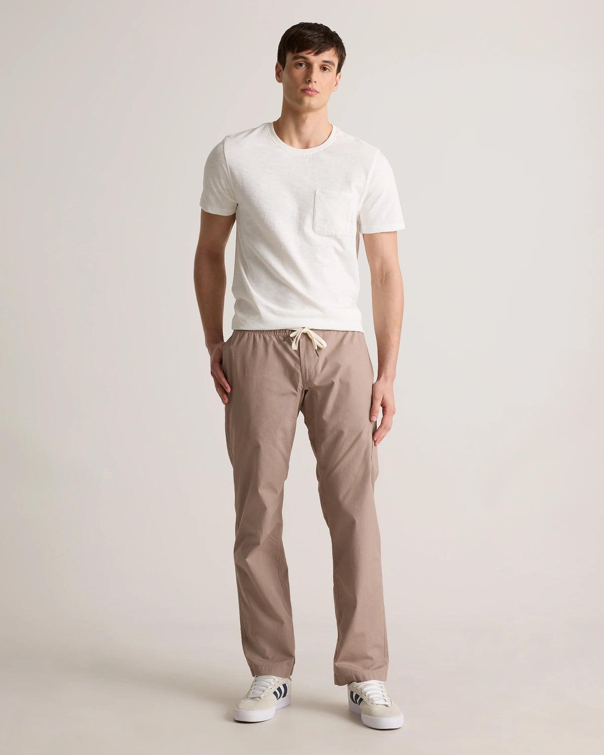 Organic Stretch Ripstop Straight Pants - S / Steel