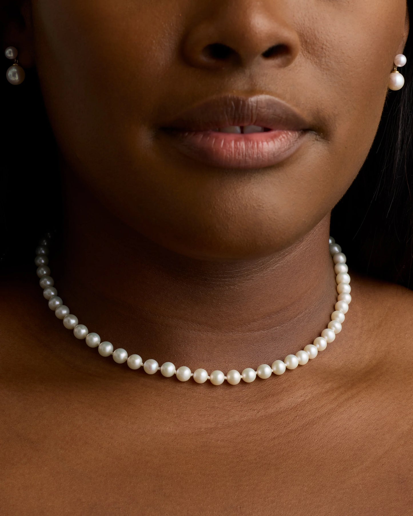 14K Gold Freshwater Cultured Pearl Strand Necklace - One Size / Yellow Gold