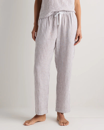 100% European Linen Pajama Set - XS / French Blue