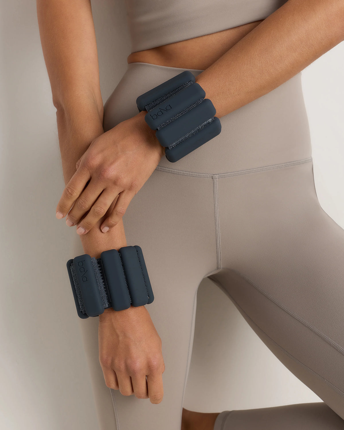 Weighted Wrist & Ankle Bangles by Bala - 1lb / Charcoal