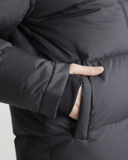 Responsible Down Long Puffer Jacket - XS / Black