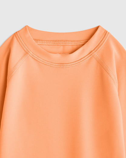 Long Sleeve Raglan Rash Guard - 6-9M / Island Aqua