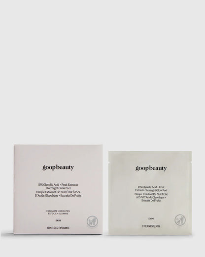15% Glycolic Acid Overnight Glow Peel 12-Pack by goop Beauty - One Size / No Color