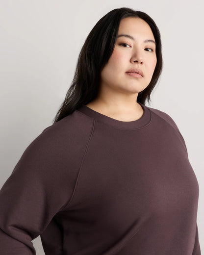 SuperSoft Fleece Crew - 1X / Dried Fig