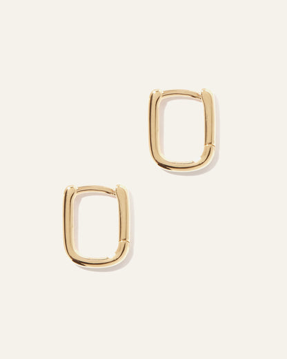 Mini U Hoops - One Size / Gold Vermeil