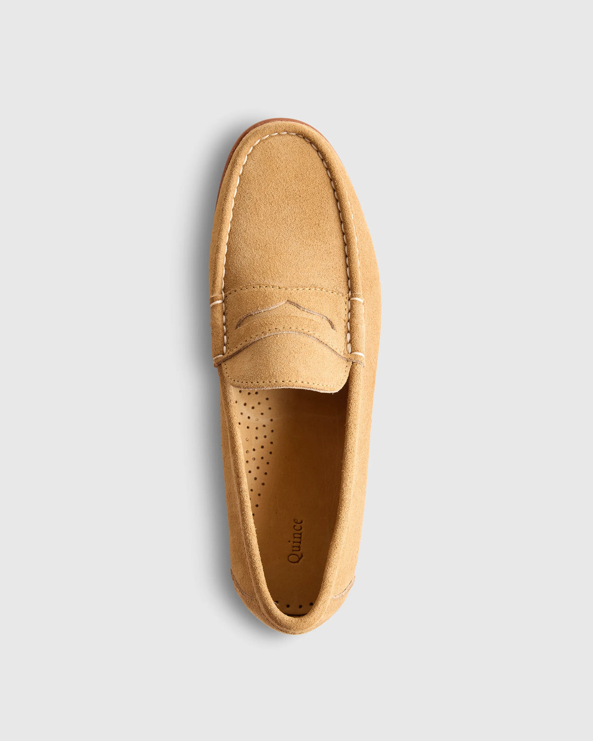 Essential Suede Penny Loafer - 7 / Whiskey