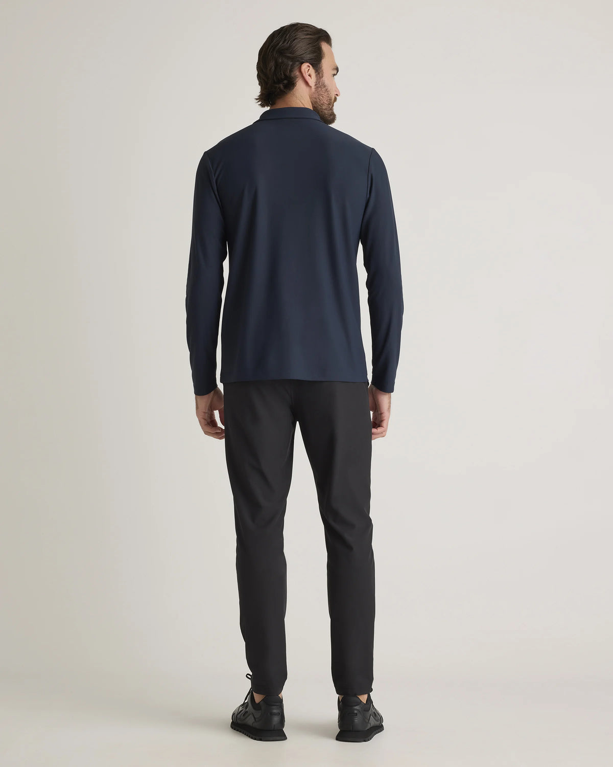 ProPique Performance Long Sleeve Polo - S / Navy