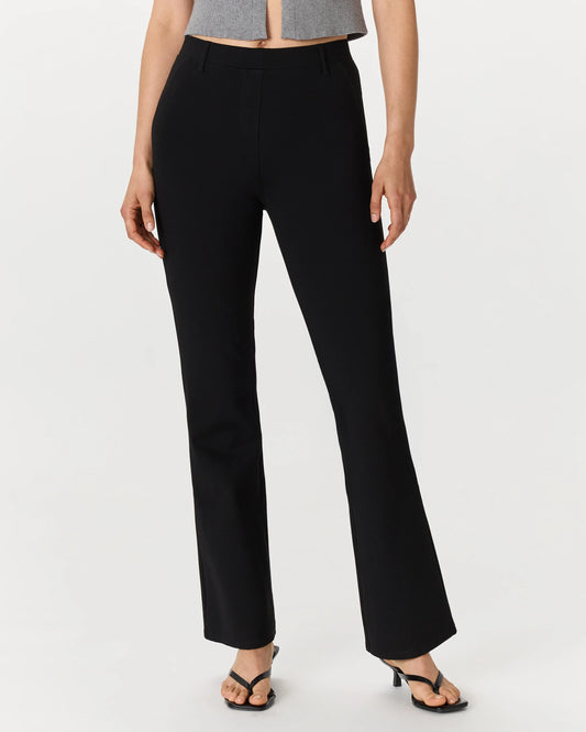 Ultra-Stretch Ponte Bootcut Pants - XS / Black