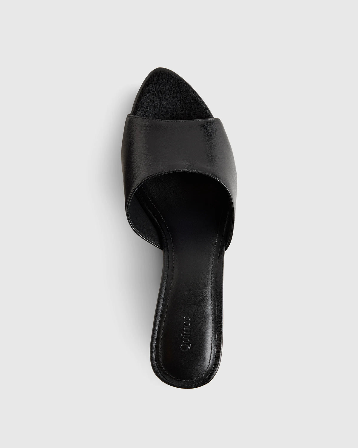 Italian Leather 65mm Stiletto Mule - 5 / Black