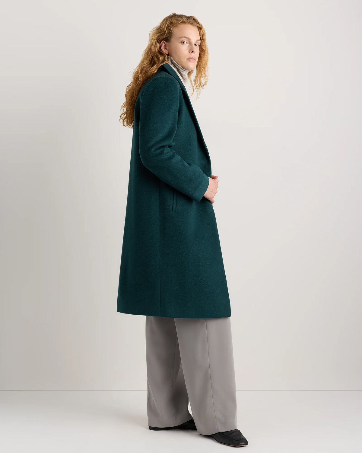 Wool Cashmere Blazer Coat - XS / Mocha Brown