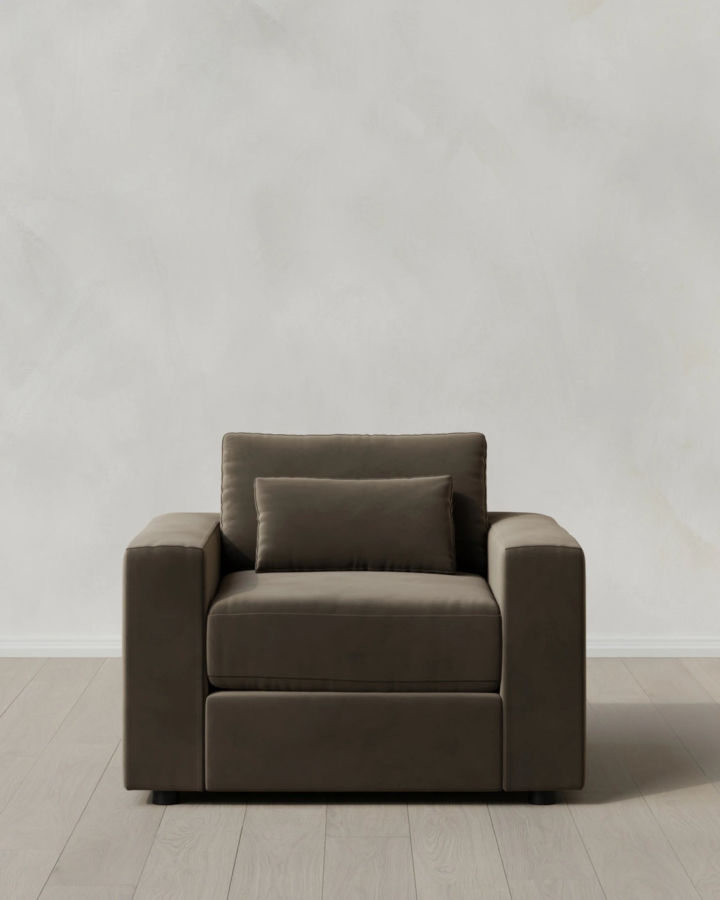 Ashford Deep Seat Chair and a Half in Performance Velvet - 46" / Caramel