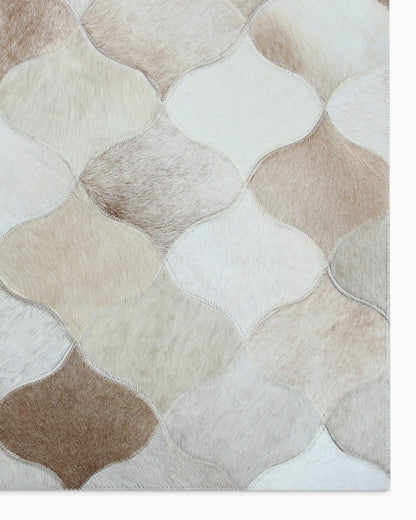 Trellis Hair on Hide Rug - 5' x 8' / Natural
