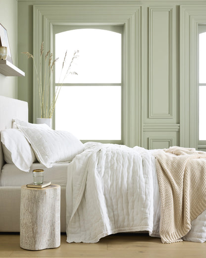 European Linen Dream Sham Set - Standard / Dusty Olive