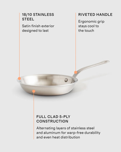 5-Ply Stainless Steel 6 Piece Cookware Set - One Size / No Color
