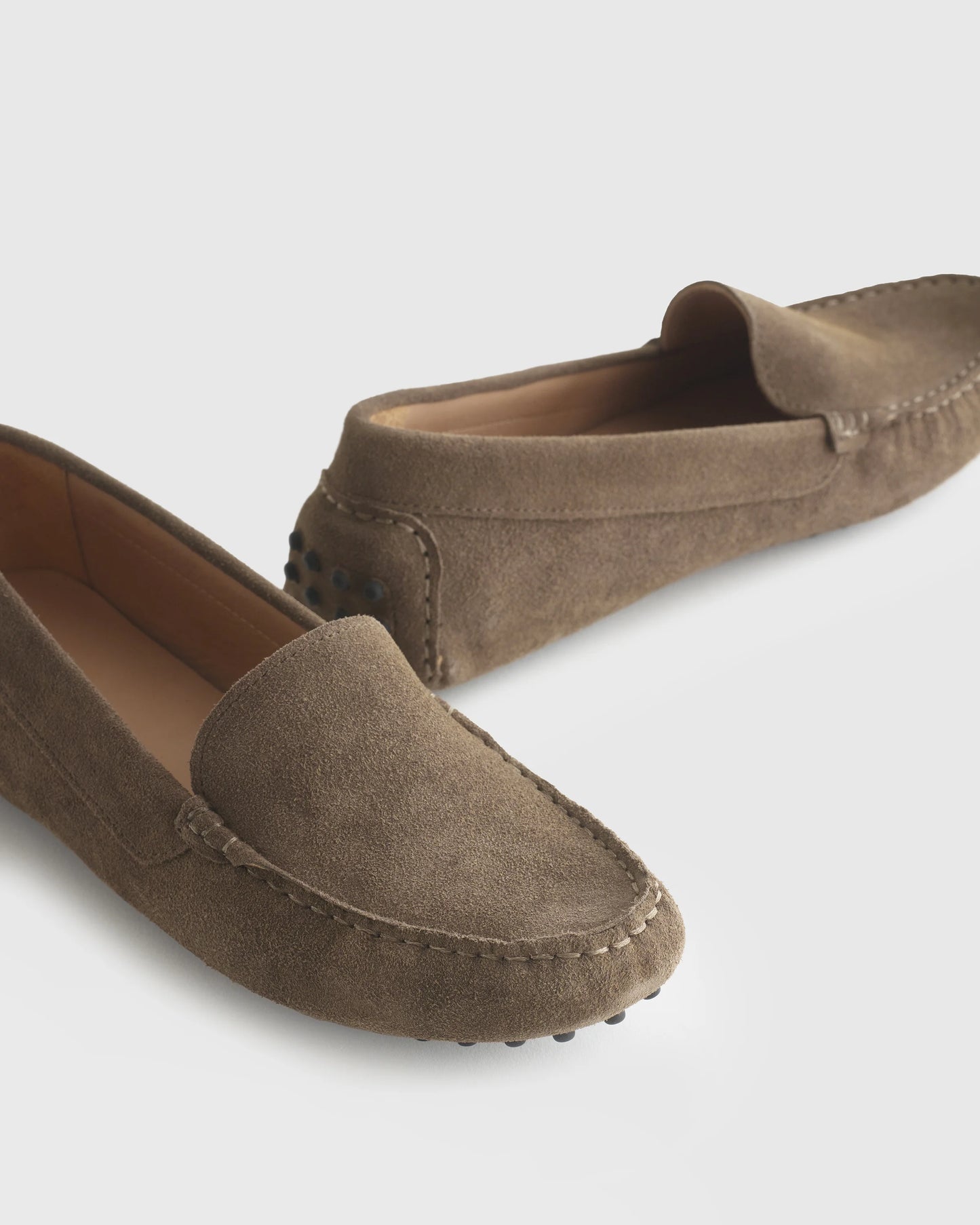 100% Suede Driver Loafer - 5 / Medium Brown