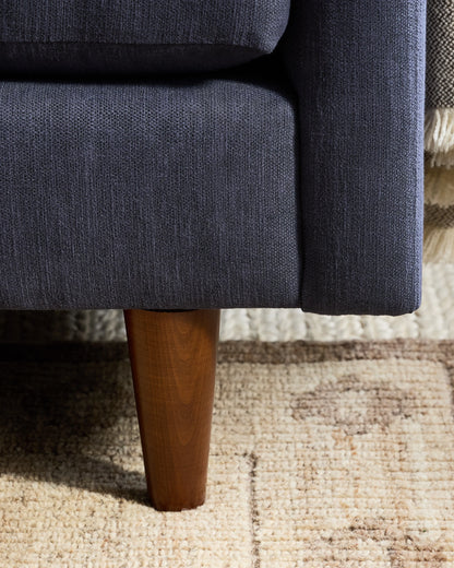 Atlas Midcentury Sofa in Performance Basketweave - 6ft / Navy