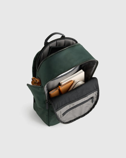 Voyage Nylon Slim Travel Backpack - One Size / Dark Green