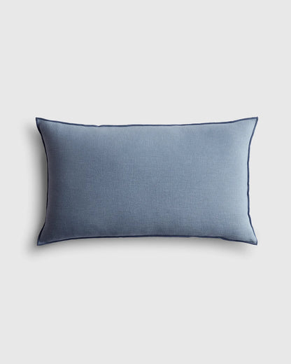 Contrast European Linen Pillow Cover - 12x20 / Sage/Pine