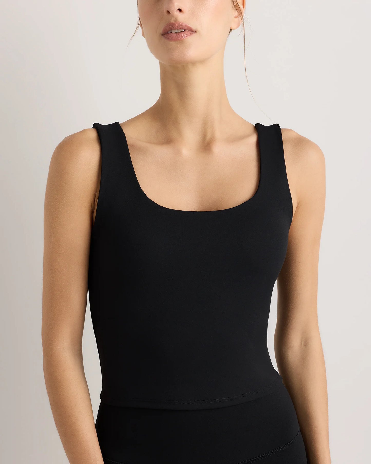 Power-Up Scoop Neck Bra Tank - XS / Classic White