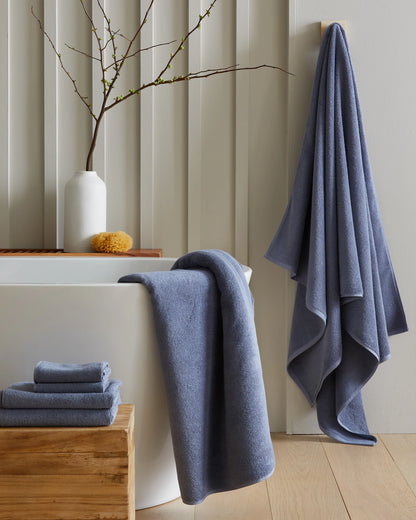 Turkish Ribbed Quick Dry Bath Sheet Bundle - One Size / Mineral