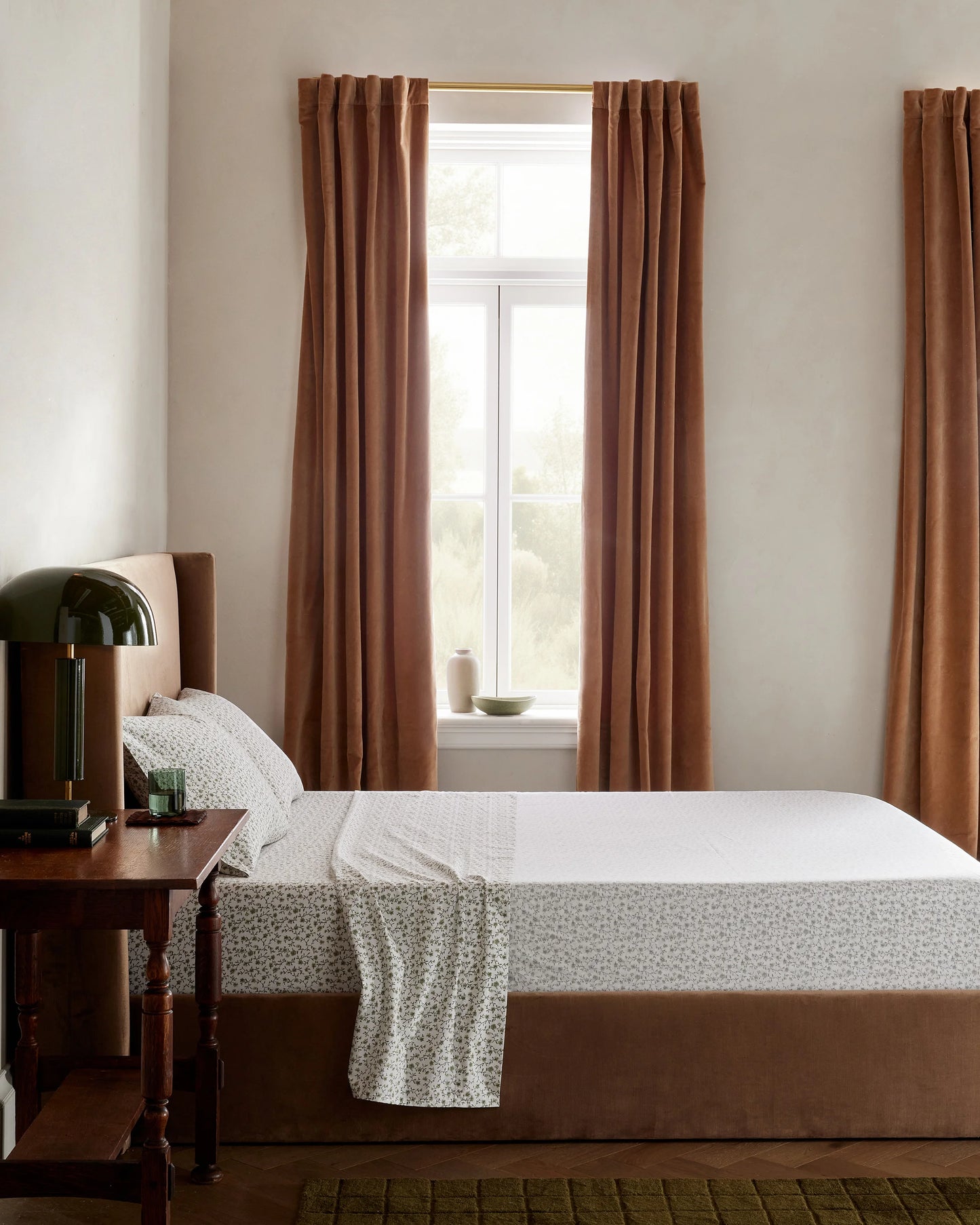 Organic Crisp Percale Sheet Set - Twin / White