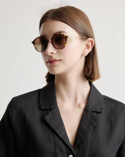 Ryder Polarized Acetate Sunglasses - One Size / Fawn Tortoise with Brown lens